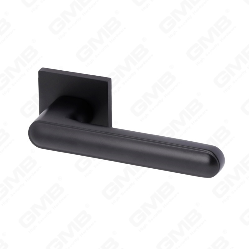 Nouvelle poignée de porte en aluminium de décoration de maison moderne sur rosace ronde