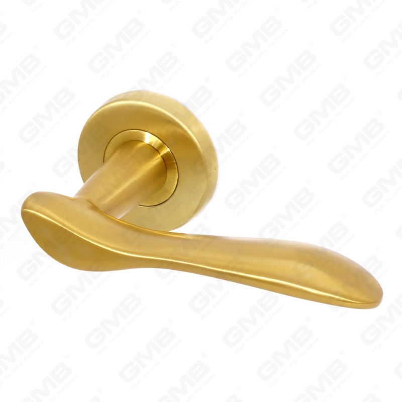 Poignée de levier de porte intérieure ronde d'entrée en acier inoxydable SUS304 de haute qualité BS En1906 Grade 4 (LHT012)