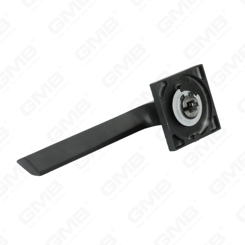 Nouvelle poignée de porte en aluminium de décoration de maison moderne sur rosace ronde