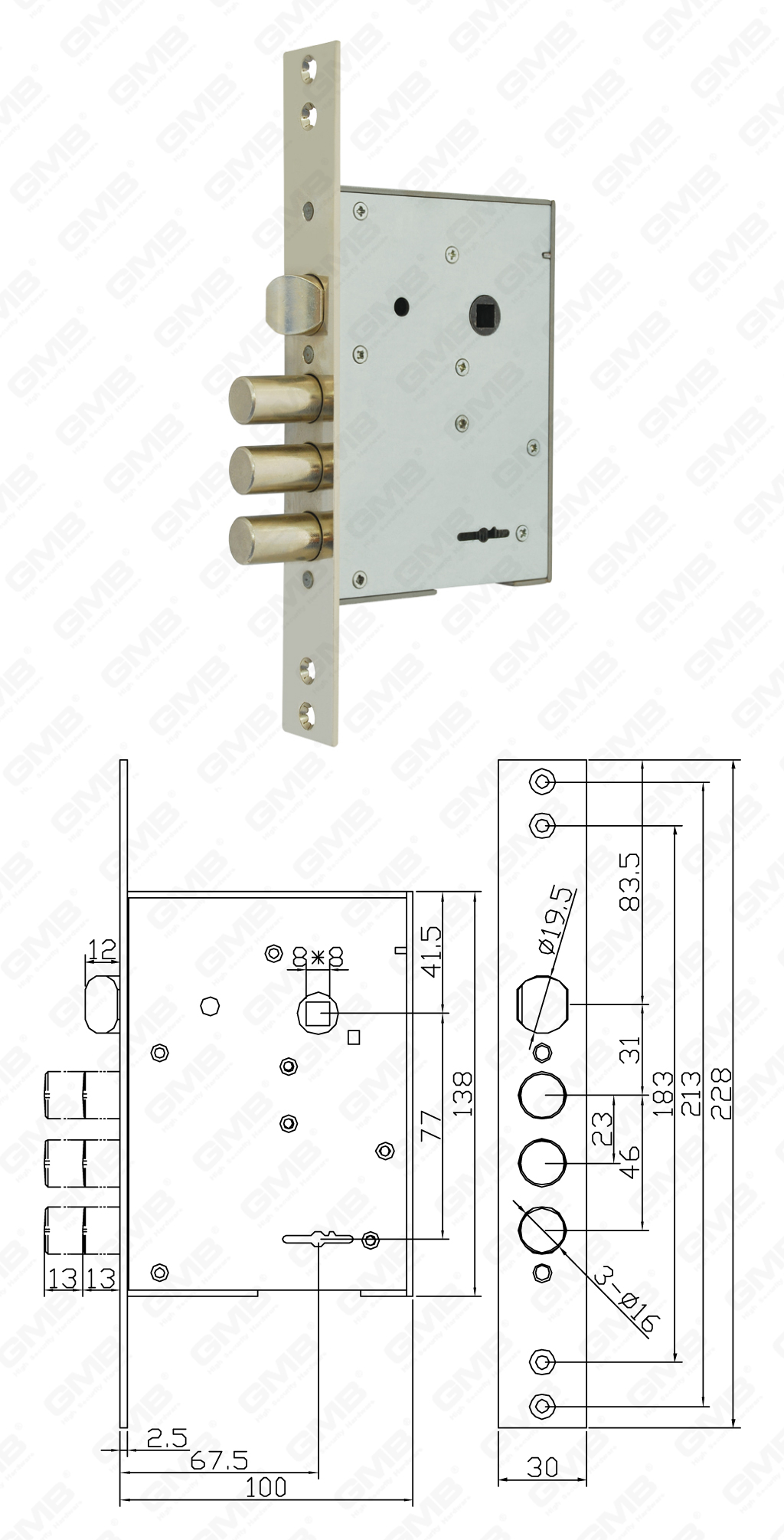01 Haute S&eacute;curit&eacute; Mortiise Lock_262ks-36