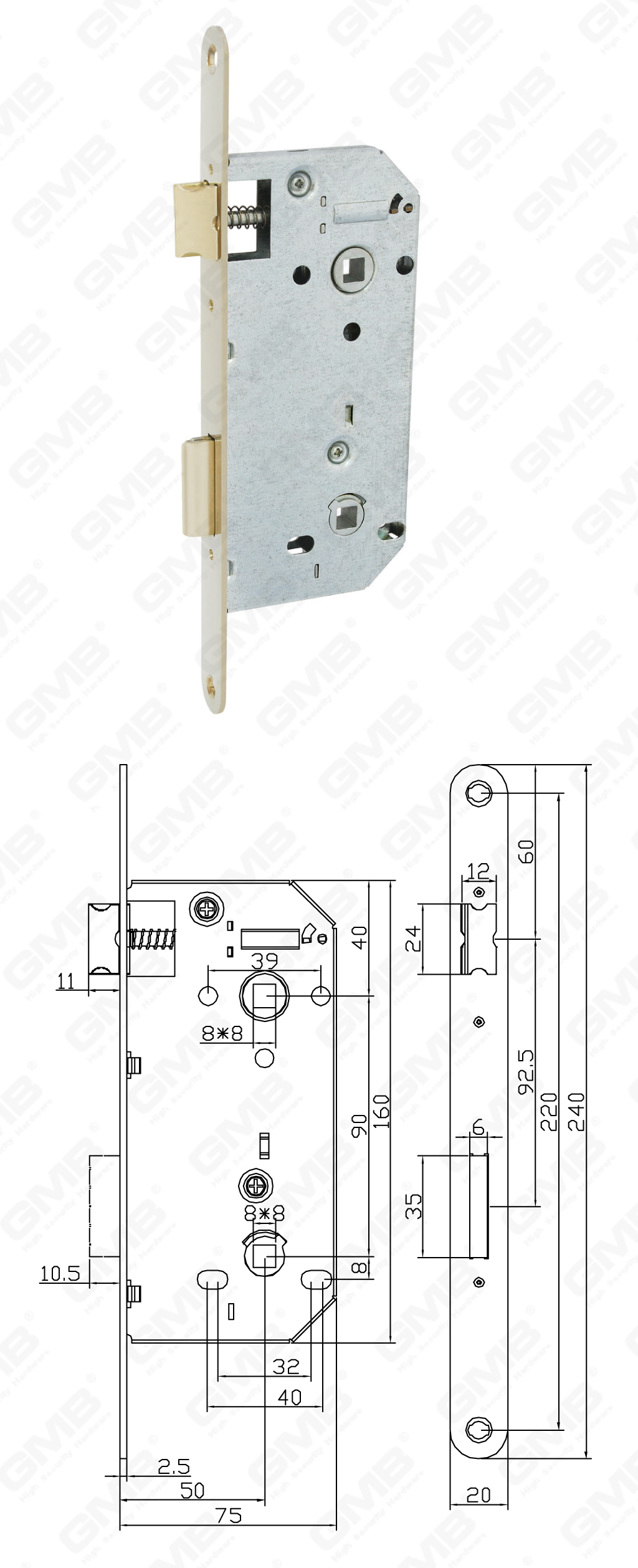 02 Serrure &agrave; mortaise_5090B-74
