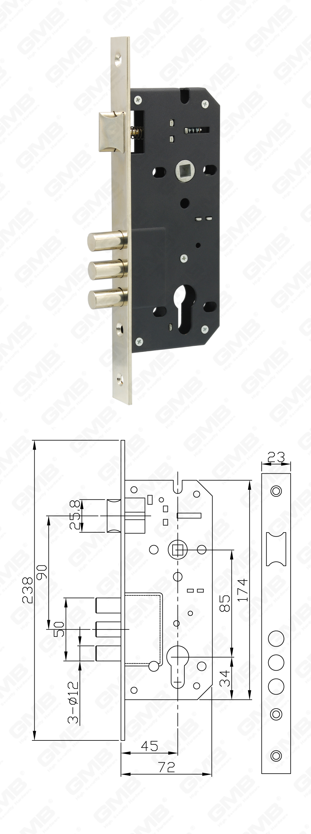 02 Serrure &agrave; mortaise第五部分_945-11B-3R-92