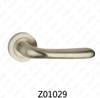 Poignée de porte en aluminium en alliage de zinc et rosace en zamak avec rosace ronde (Z01029)