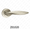 Poignée de porte en aluminium en alliage de zinc et rosette avec rosette ronde (Z01020)
