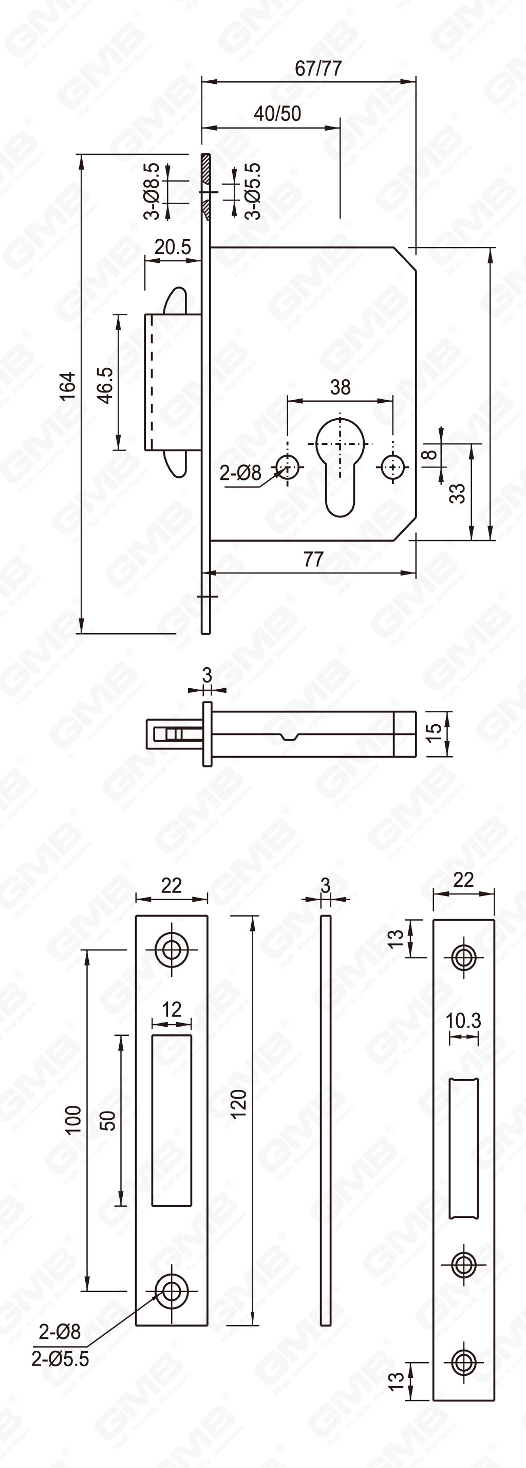 04 Serrure en acier inoxydable_40S-50