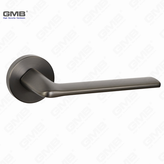 Poignée de verrouillage de porte divisée en alliage de zinc simple moderne sur la rosette ronde （Z062408）