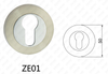 Poignée de porte en aluminium en alliage de zinc Zamak Rosette ronde (ZE01)