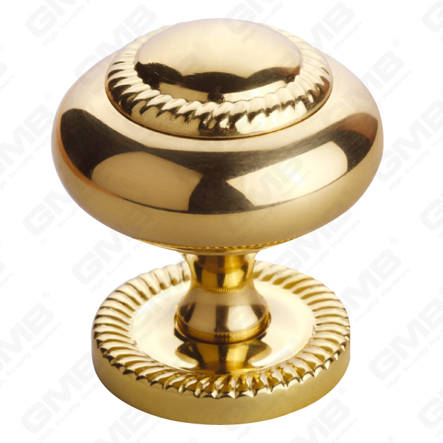 Poignée de bouton de traction de porte de tiroir d'armoire de quincaillerie de meubles en laiton (B-KB202-PB)
