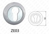 Poignée de porte en aluminium en alliage de zinc Zamak Rosette ronde (ZE03)