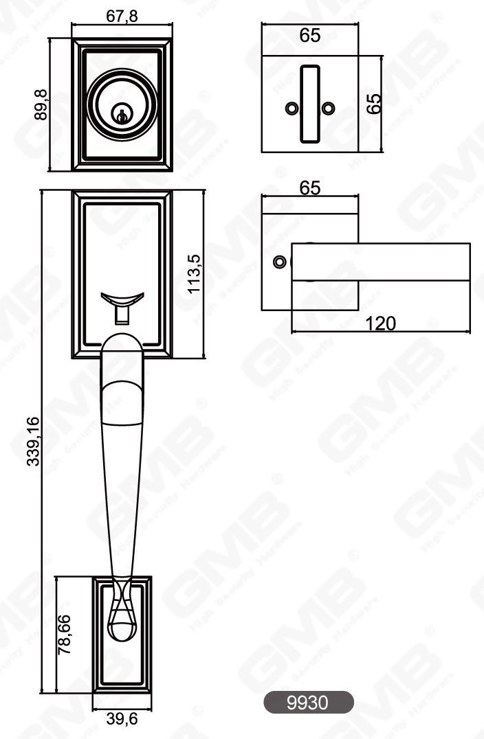 01 Grip Handle Lock Series-40