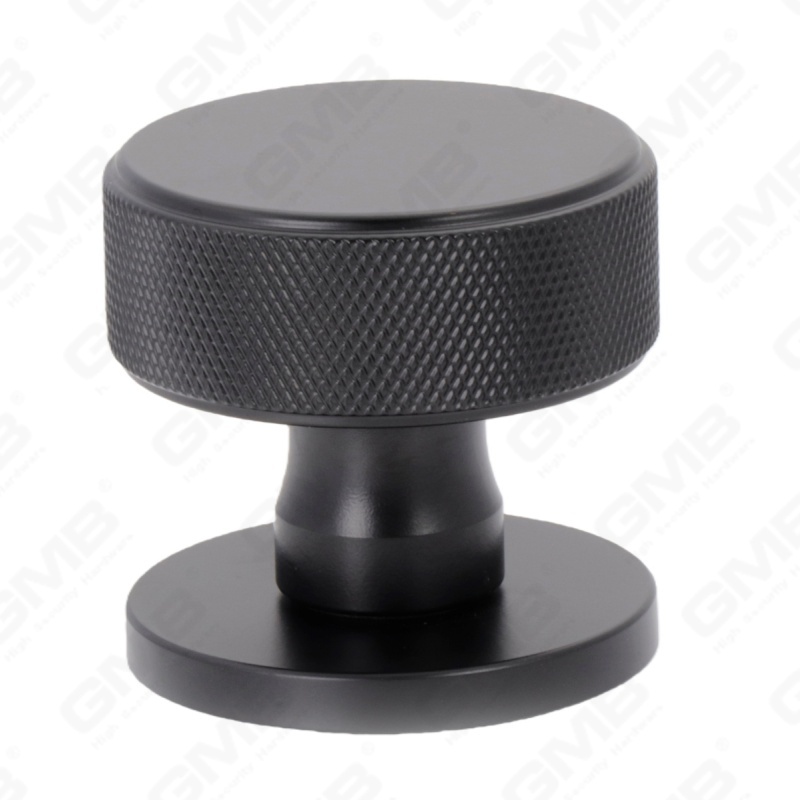 Nouvelle poignée de porte en aluminium de décoration de maison moderne sur rosace ronde