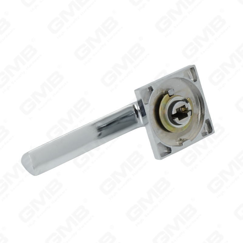 Nouvelle poignée de porte en aluminium de décoration de maison moderne sur rosace ronde