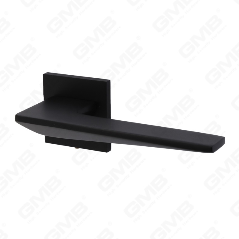 Nouvelle poignée de porte en aluminium de décoration de maison moderne sur rosace ronde