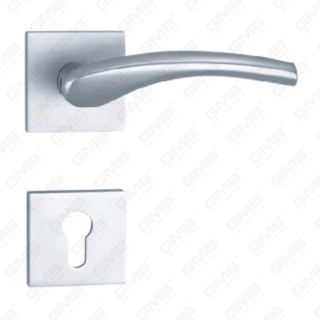 Poignée de porte en aluminium oxygéné sur la poignée de porte de plaque (GF513-G83)