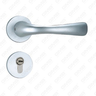 Poignée de porte en aluminium oxygéné sur la poignée de la porte de la plaque (GF8411-G86)