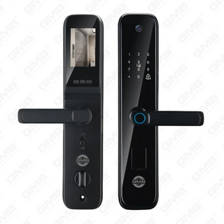 Empreinte digitale haute sécurité / carte RFID / WiFi / Tuya / TT App / avec caméra Intelligent anti-PEP Digital Smart Door Lock (932)