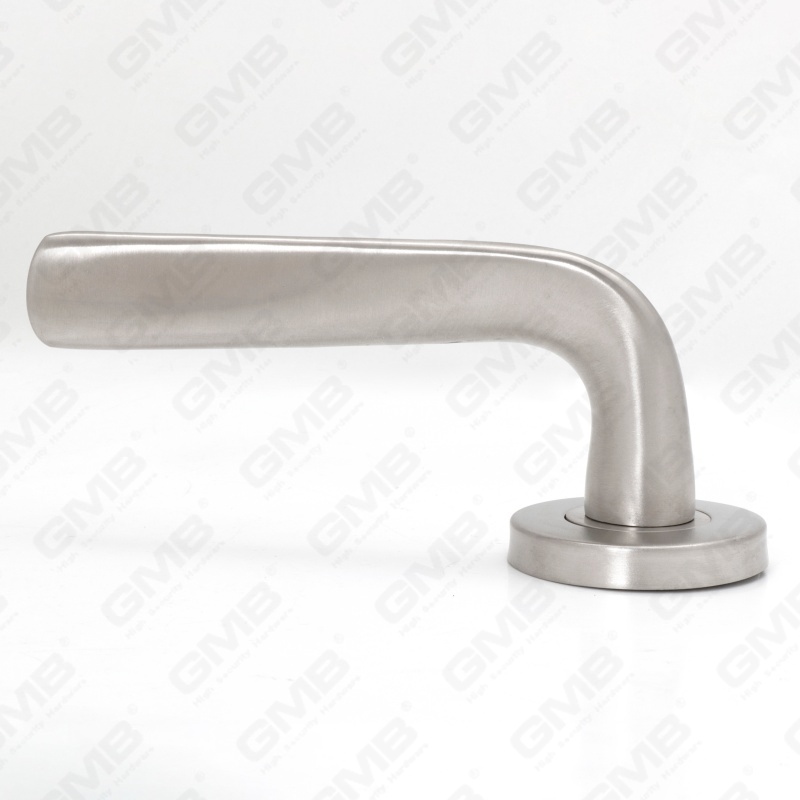 Poignée de levier de porte intérieure ronde d'entrée en acier inoxydable SUS304 de haute qualité BS En1906 Grade 4 (LHT032)