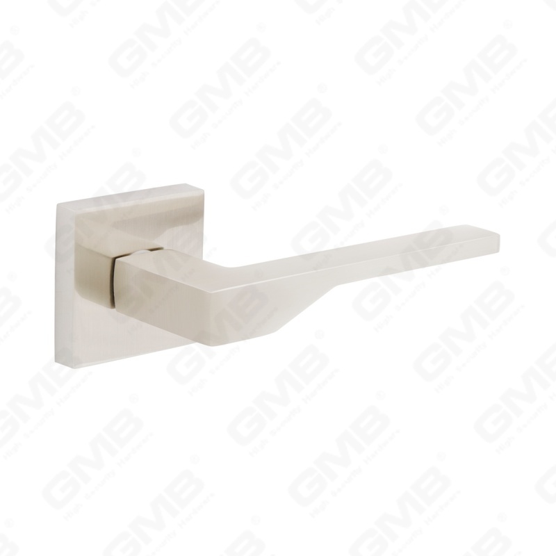 Nouvelle poignée de porte en aluminium de décoration de maison moderne sur rosace ronde