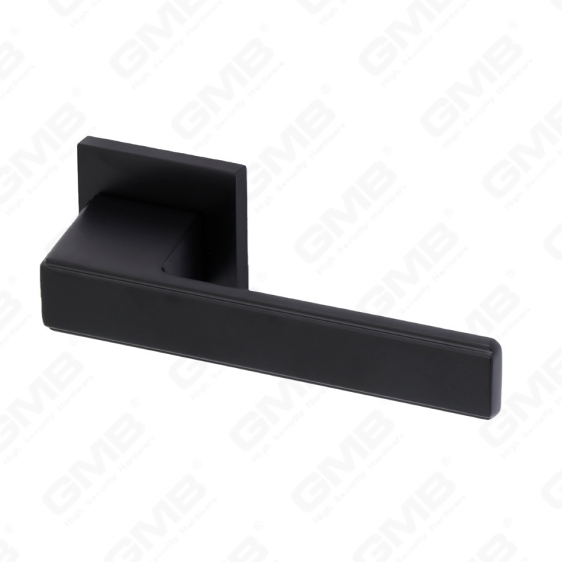 Nouvelle poignée de porte en aluminium de décoration de maison moderne sur rosace ronde