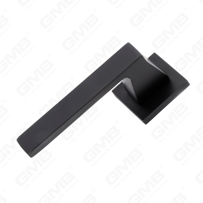 Nouvelle poignée de porte en aluminium de décoration de maison moderne sur rosace ronde