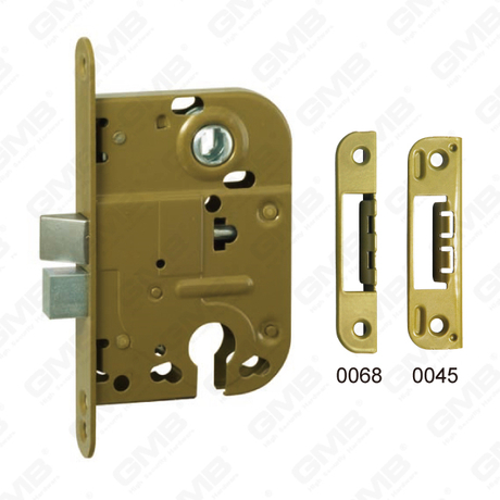 Serrure de porte à mortaise haute sécurité en acier à pêne dormant zamak loquet zamak gâche 0068 0045 corps de serrure disponible (2018)