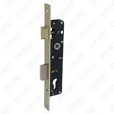 Serrure de porte en aluminium de haute sécurité corps de serrure à trou de cylindre de serrure étroite (153P-21 25)