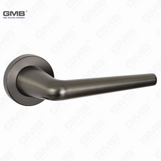 Poignée de verrouillage de porte divisée en alliage de zinc simple moderne sur la rosette ronde （Z062405）