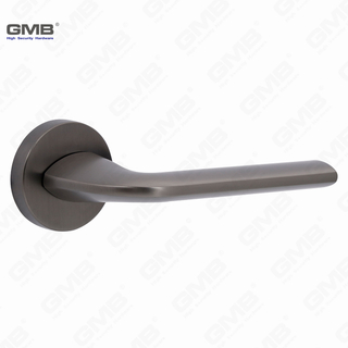 Poignée de verrouillage de porte divisée en alliage de zinc simple moderne sur la rosette ronde （Z062401）
