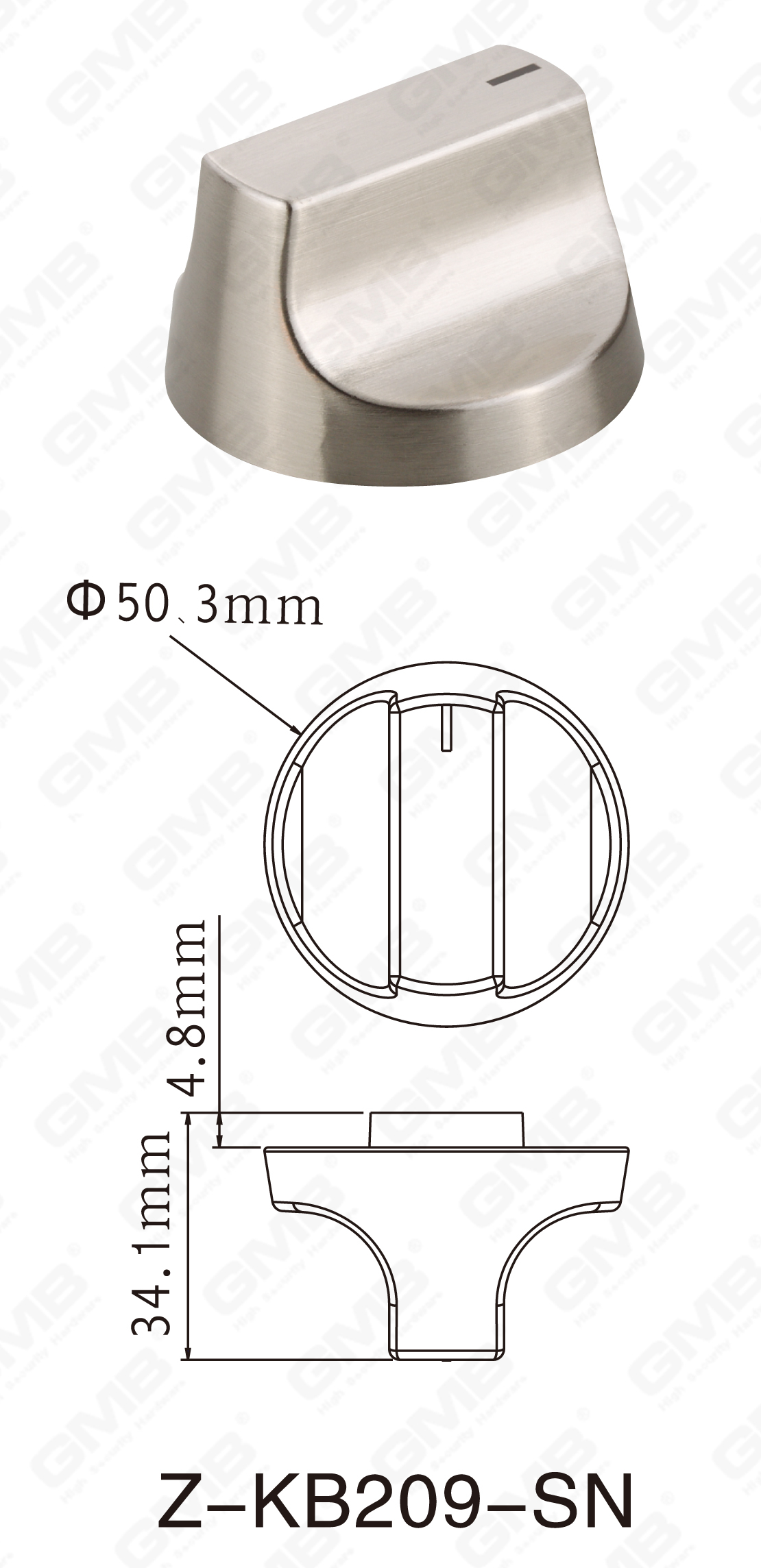 06 Handle en laiton _Z-KB209-SN-92