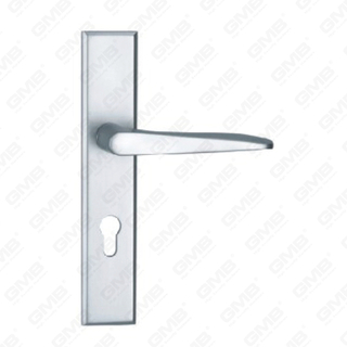 Poignée de porte en aluminium oxygéné sur la poignée de porte de la plaque (G505-G55)