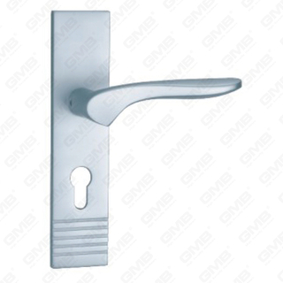 Poignée de porte en aluminium oxygéné sur la poignée de porte de plaque (G473-G89)