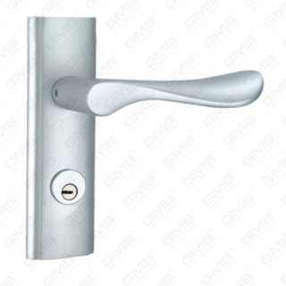 Poignée de porte en aluminium oxygéné sur la poignée de porte de plaque (G8304-G80)