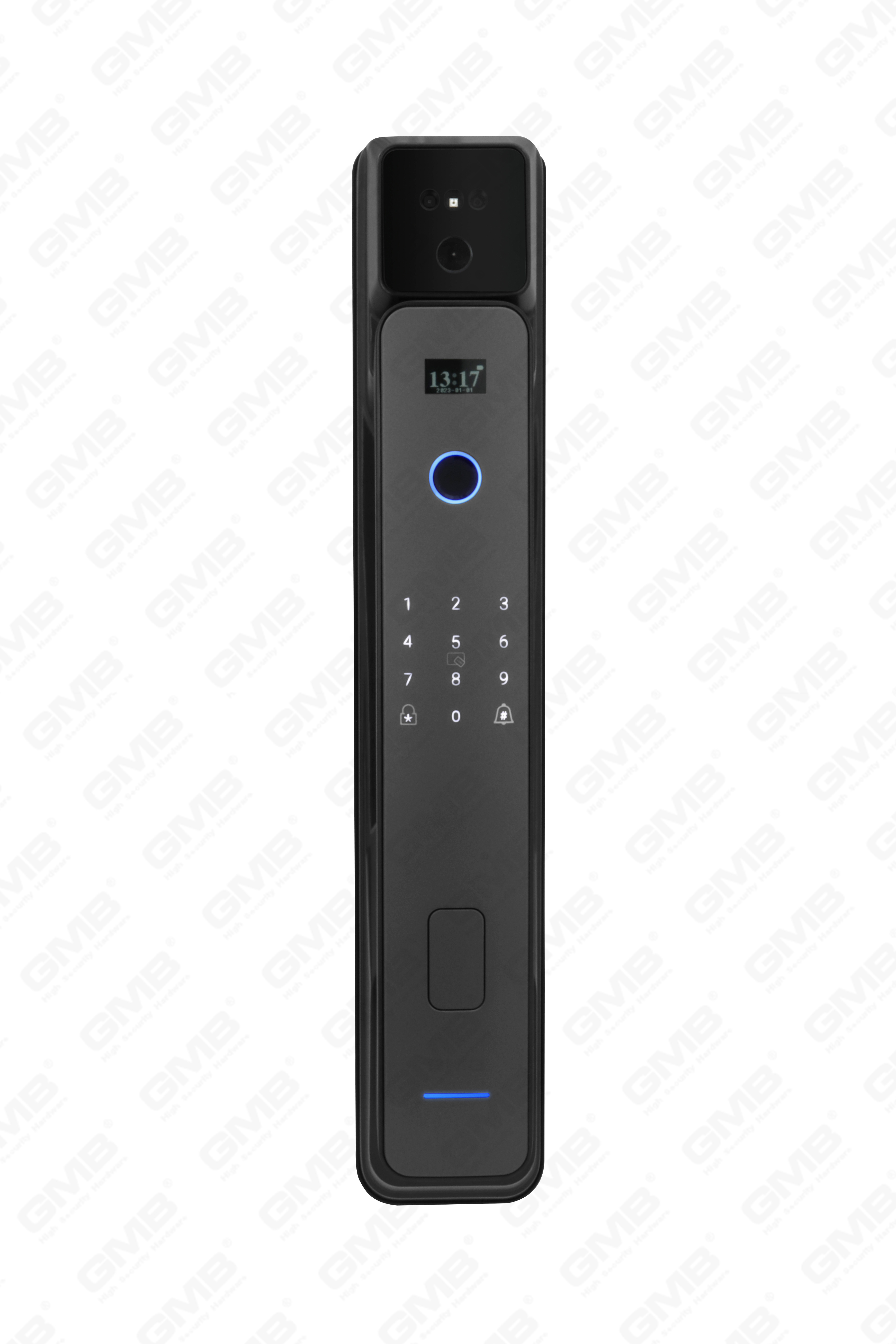 Empreinte digitale haute sécurité / carte RFID / WiFi / Tuya / TT App / avec caméra Intelligent anti-PEP Digital Smart Door Lock (830)