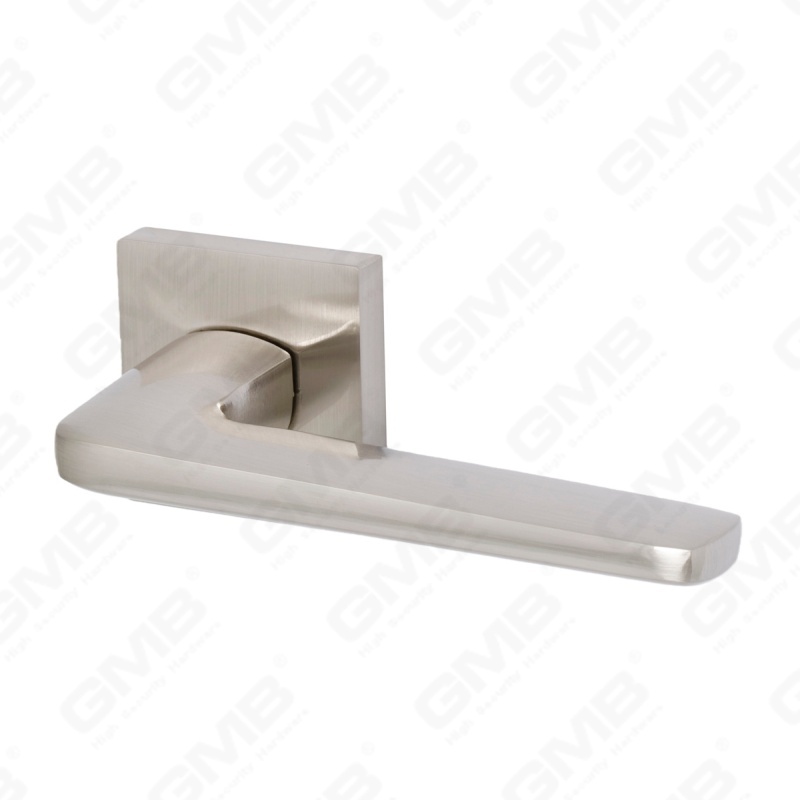 Nouvelle poignée de porte en aluminium de décoration de maison moderne sur rosace ronde