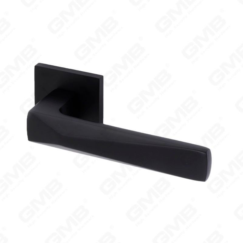 Nouvelle poignée de porte en aluminium de décoration de maison moderne sur rosace ronde