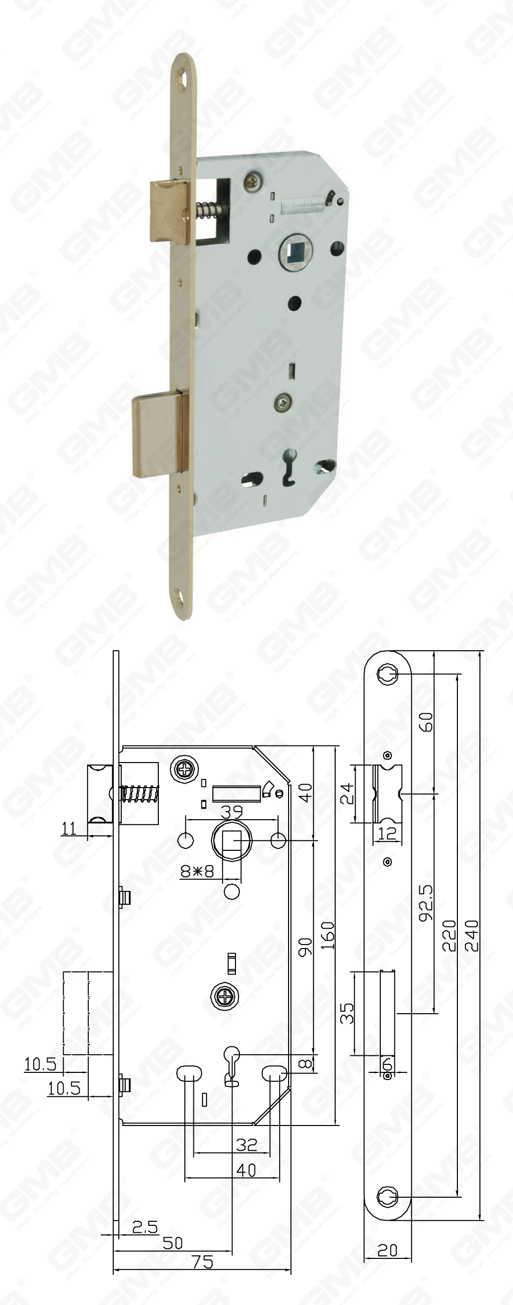 02 Serrure &agrave; mortaise_5090K-82