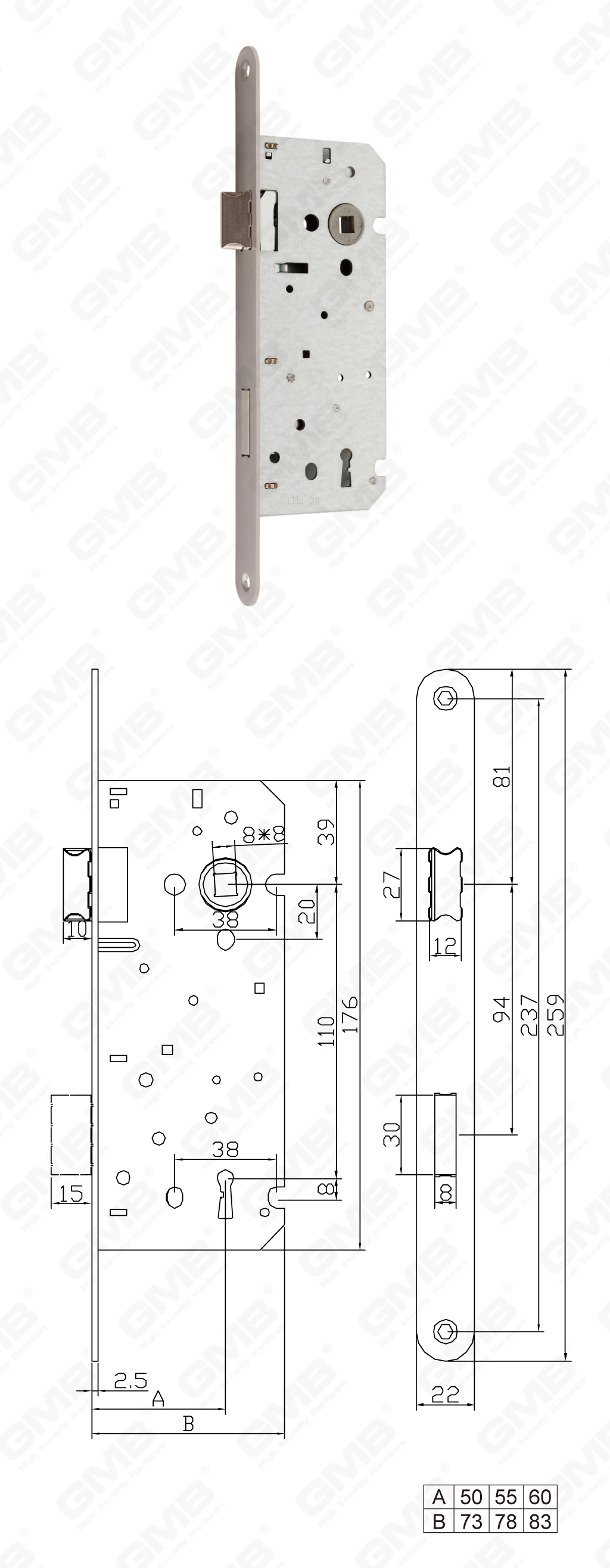 02 Serrure &agrave; mortaiser第二部分_BB110.50R-55R-60R-102