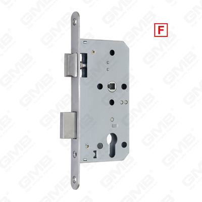 Corps de serrure à trou de cylindre de porte à mortaiser en acier inoxydable de haute sécurité Préparé pour les cylindres profilés (série 72Z)