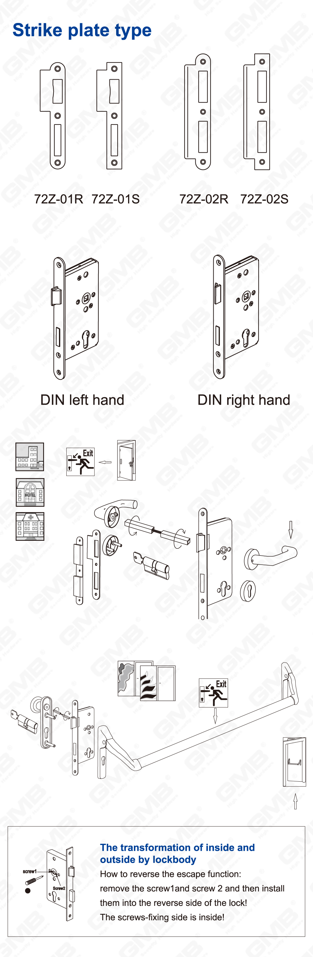 04 Serrure en acier inoxydable_6072A-L-43