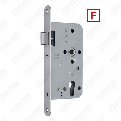 Corps de serrure de trou de cylindre de porte de mortaise d&#39;acier inoxydable de haute sécurité pour les portes extérieures de protection contre le feu et la fumée (6072NF)