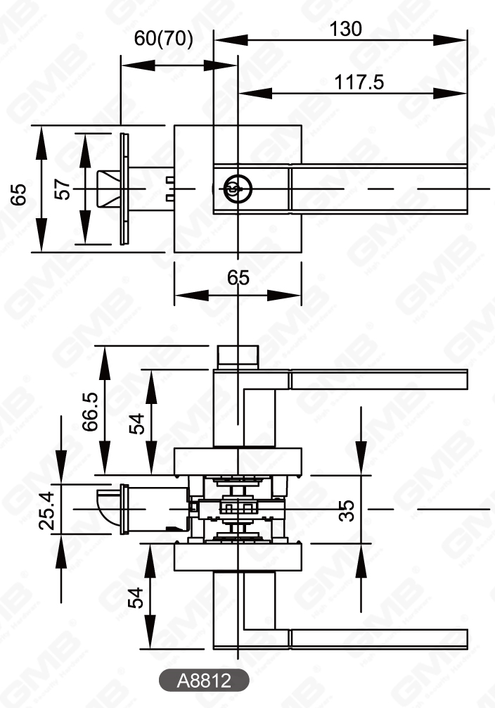 02 Serrure &agrave; levier tubulaire robuste s&eacute;rie-18