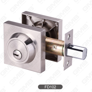 Verrouille de porte à pèleter en acier à double cylindre de qualité sûre [FD102]