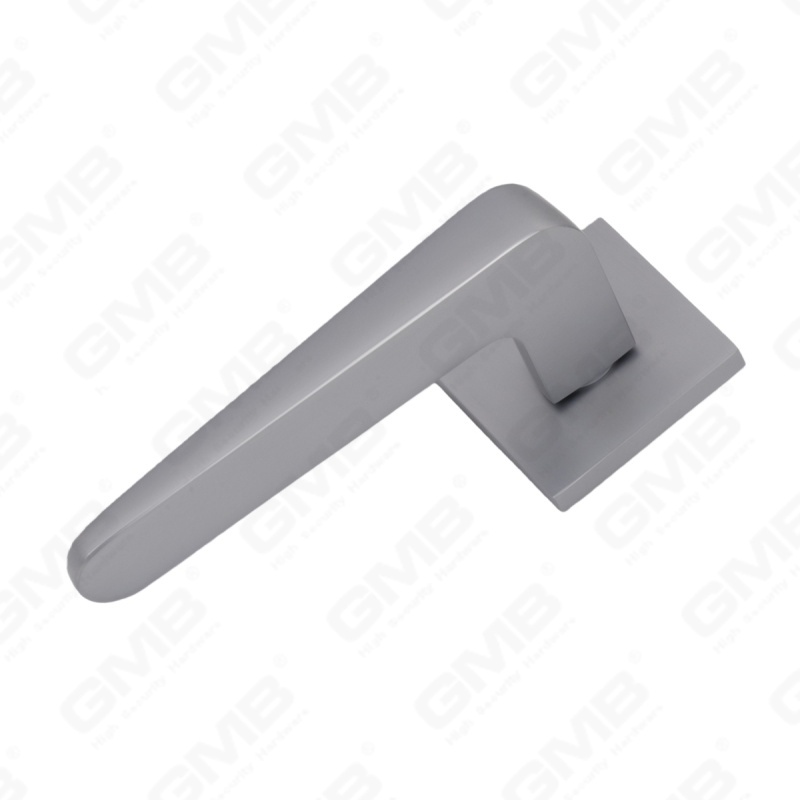 Nouvelle poignée de porte en aluminium de décoration de maison moderne sur rosace ronde