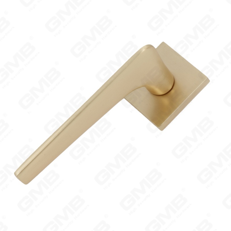 Nouvelle poignée de porte en aluminium de décoration de maison moderne sur rosace ronde