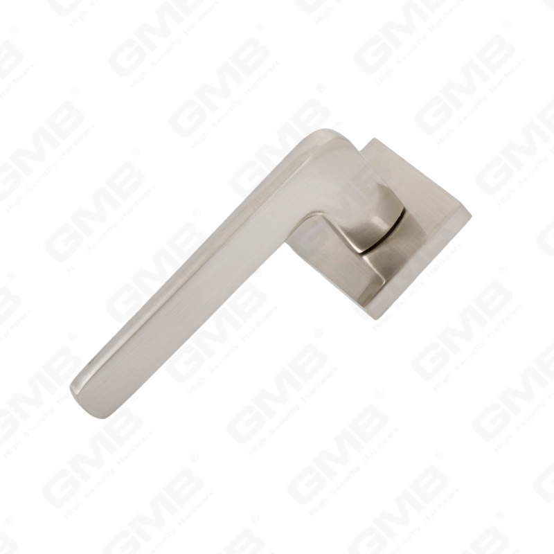 Nouvelle poignée de porte en aluminium de décoration de maison moderne sur rosace ronde