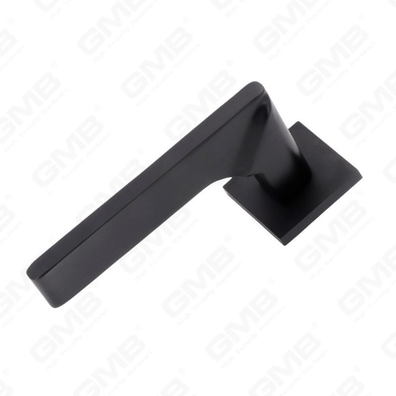 Nouvelle poignée de porte en aluminium de décoration de maison moderne sur rosace ronde