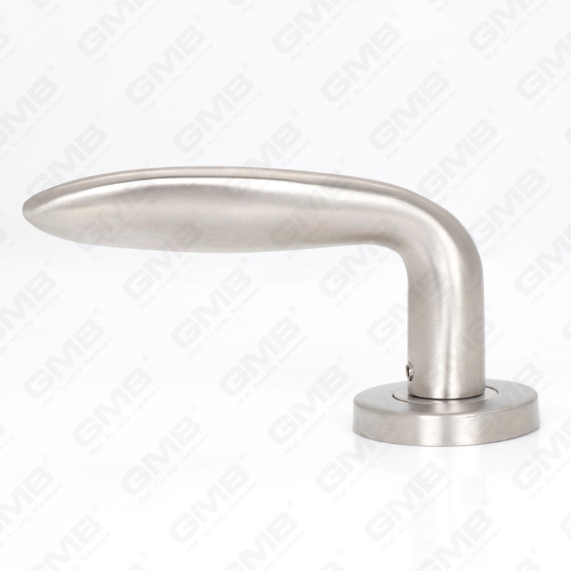 Poignée de levier de porte intérieure ronde d'entrée en acier inoxydable SUS304 de haute qualité BS En1906 Grade 4 (LHT030)