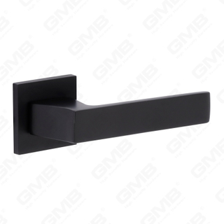 Nouvelle poignée de porte en aluminium de décoration de maison moderne sur rosace ronde