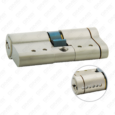Cylindre haute sécurité avec barrette de protection et bouton-pression Meilleur cylindre haute sécurité avec clé en laiton pour chambre à coucher [GMB-CY-33]