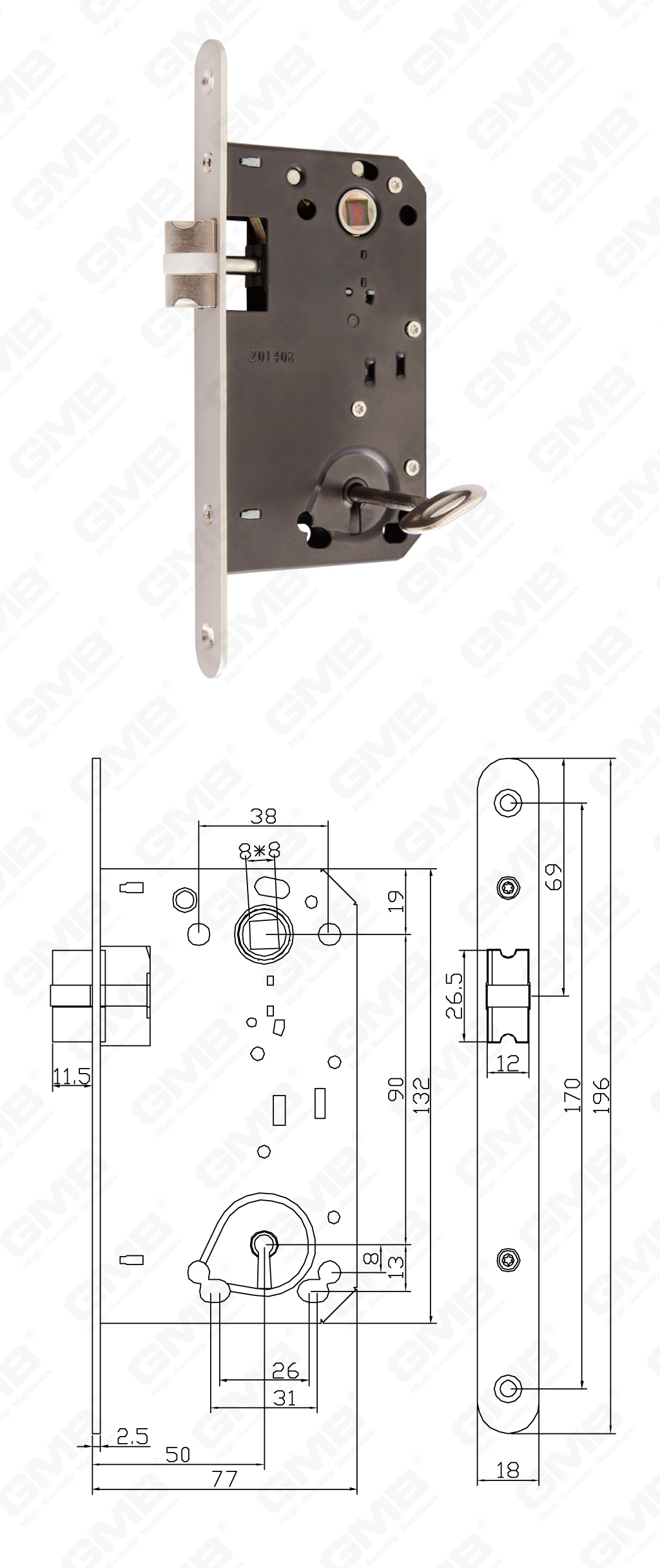 02 Serrure &agrave; mortaiser第四部分_YSL9050K-08